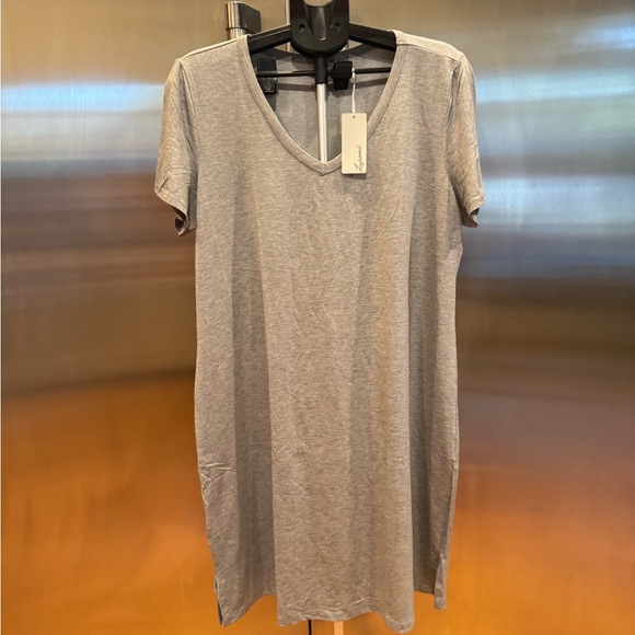 lusome’ Other - Lusome’ Casual Gray V-Neck Short Sleeve Gown in Modal